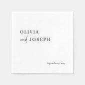 Eenvoudig modern en minimalistisch | Weddenschap Servet (Voorkant)