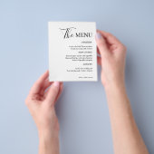 Eenvoudig Modern en Minimalistisch | Wit Huwelijks Flyer (Hand)