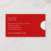 Eenvoudig modern en professioneel Visitekaartje - (Achterkant)
