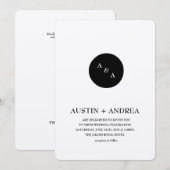 Eenvoudig, Modern en Schoon sparen de Uitnodiging  (Voorkant / Achterkant)