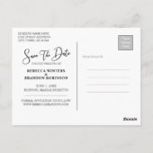 Eenvoudig, modern en stijlvol | Save the date Briefkaart (Achterkant)