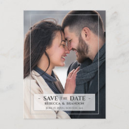 Eenvoudig, modern en stijlvol | Save the date Briefkaart