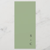 Eenvoudig Modern Flat Menu Kaart (Achterkant)