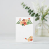 Eenvoudig modern Floral Visitekaartje (Staand voorkant)