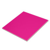 Eenvoudig, modern, fluorescerend roze tegeltje (Zijkant)