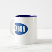 Eenvoudig Modern Font Design Engeland Londen Mok (Voorkant links)