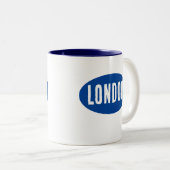 Eenvoudig Modern Font Design Engeland Londen Mok (Voorkant rechts)