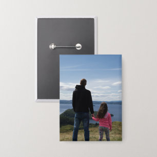 Eenvoudig Modern Foto Rechthoek 2,5" x 3,5" Button