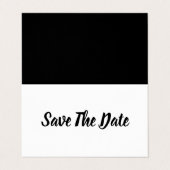Eenvoudig & Modern, Foto Save The Date Kaart Visitekaartje (Buitenkant ongevouwen)
