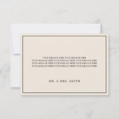 Eenvoudig modern foto-script boho Border Wedding Bedankkaart (Achterkant)