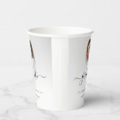 Eenvoudig Modern Fotobedekking Script 2024 Afstude Papieren Bekers (Rechts)