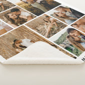 Eenvoudig modern fotocollage, aantrekkelijk sherpa deken (3/4)