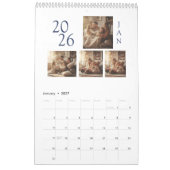 Eenvoudig modern fotoontwerp kalender (Jan 2027)