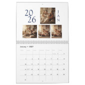 Eenvoudig modern fotoontwerp kalender (Jan 2027)