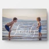 Eenvoudig modern fotosjabloon Aangepaste naam Fotoplaat (voorkant)