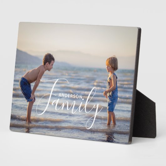 Eenvoudig modern fotosjabloon Aangepaste naam Fotoplaat (Zijkant)