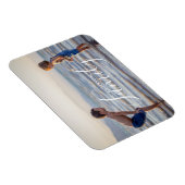 Eenvoudig modern fotosjabloon Aangepaste naam Magneet (Rechterzijde)