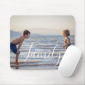 Eenvoudig modern fotosjabloon Aangepaste naam Muismat (Met muis)