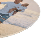 Eenvoudig modern fotosjabloon Aangepaste naam Snijplank (Hoek)