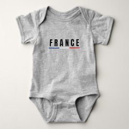 Eenvoudig modern Frankrijk Franse rode letter souv Romper