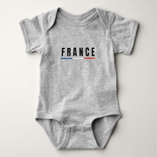Eenvoudig modern Frankrijk Franse rode letter souv Romper