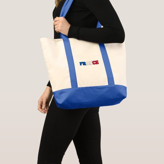 Eenvoudig Modern Frankrijk Nationale Vlag Kleding Tote Bag (Voorkant (product))