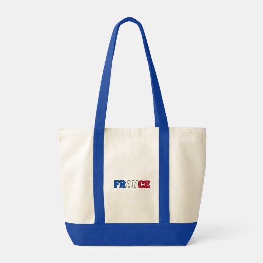 Eenvoudig Modern Frankrijk Nationale Vlag Kleding Tote Bag (Achterkant)