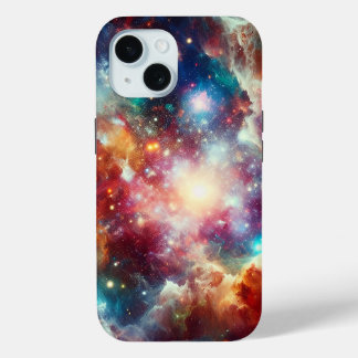 Eenvoudig Modern: Galaxy Space Rock Cool iPhone 15 Case