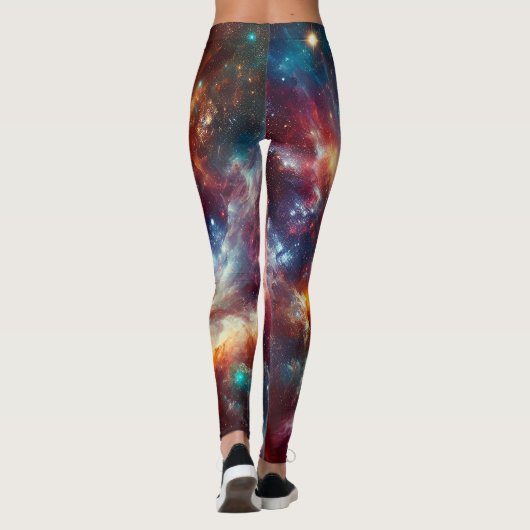 Eenvoudig Modern: Galaxy Space Rock Cool Leggings (Achterkant)