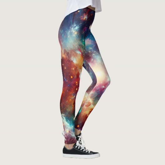Eenvoudig Modern: Galaxy Space Rock Cool Leggings (Rechts)