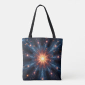 Eenvoudig Modern: Galaxy Space Rock Cool Tote Bag (Achterkant)