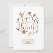 Eenvoudig Modern, geef bedankt, de Partij van de T Kaart (Voorkant)