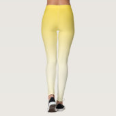 Eenvoudig Modern Geel kleurverloop Leggings (Achterkant)