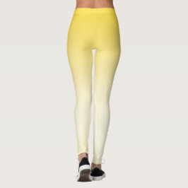 Eenvoudig Modern Geel kleurverloop Leggings