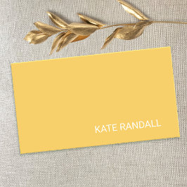 Eenvoudig modern geel professioneel netwerk visitekaartje