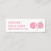 Eenvoudig modern gehaakt QR-code haken Mini Visitekaartje (Voorkant)