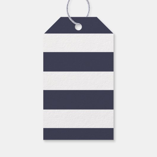 Eenvoudig Modern Gelukkig Chanoeka met Davidster Cadeaulabel (Achterkant)