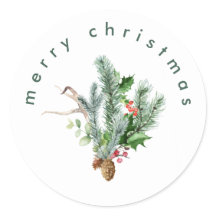 Eenvoudig Modern Gelukkig Kerstmis Sneeuwwitje