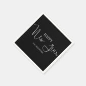 Eenvoudig, modern, gelukkig nieuwjaar servet (Hoek)