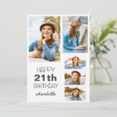 Eenvoudig Modern Gelukkig Verjaardag Stijlvol Elke Kaart (Staand voorkant)