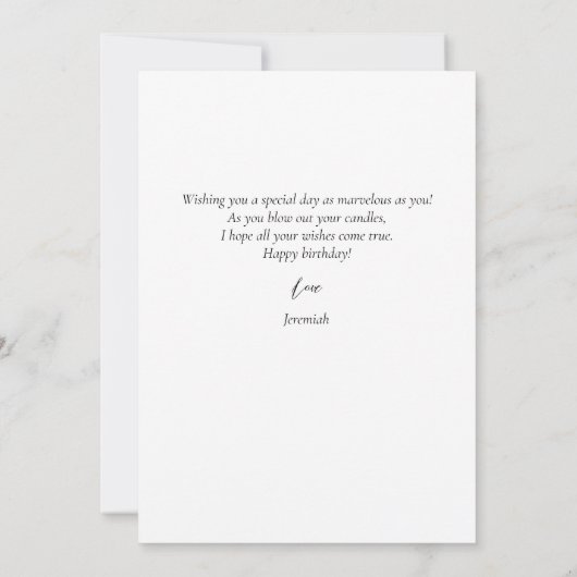 Eenvoudig Modern Gelukkig Verjaardag Stijlvol Elke Kaart (Achterkant)