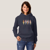 Eenvoudig modern geometrisch ontwerp in pastels hoodie (Voorkant volledig)