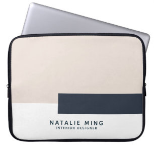 Eenvoudig modern geometrisch ontwerp laptop sleeve