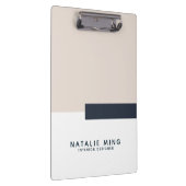 Eenvoudig modern geometrisch pastel klembord (Rechts)