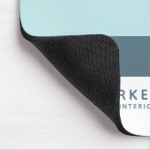 Eenvoudig modern geometrisch pastelblauw muismat (Hoek)