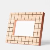 Eenvoudig modern geometrisch patroon houten gegraveerde lijstjes (Links)