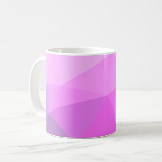 Eenvoudig modern geometrisch verloop koffiemok (Voorkant links)