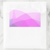 Eenvoudig modern geometrisch verloop rechthoekige sticker (Tas)