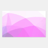 Eenvoudig modern geometrisch verloop rechthoekige sticker (Voorkant)