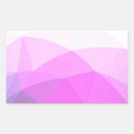 Eenvoudig modern geometrisch verloop rechthoekige sticker